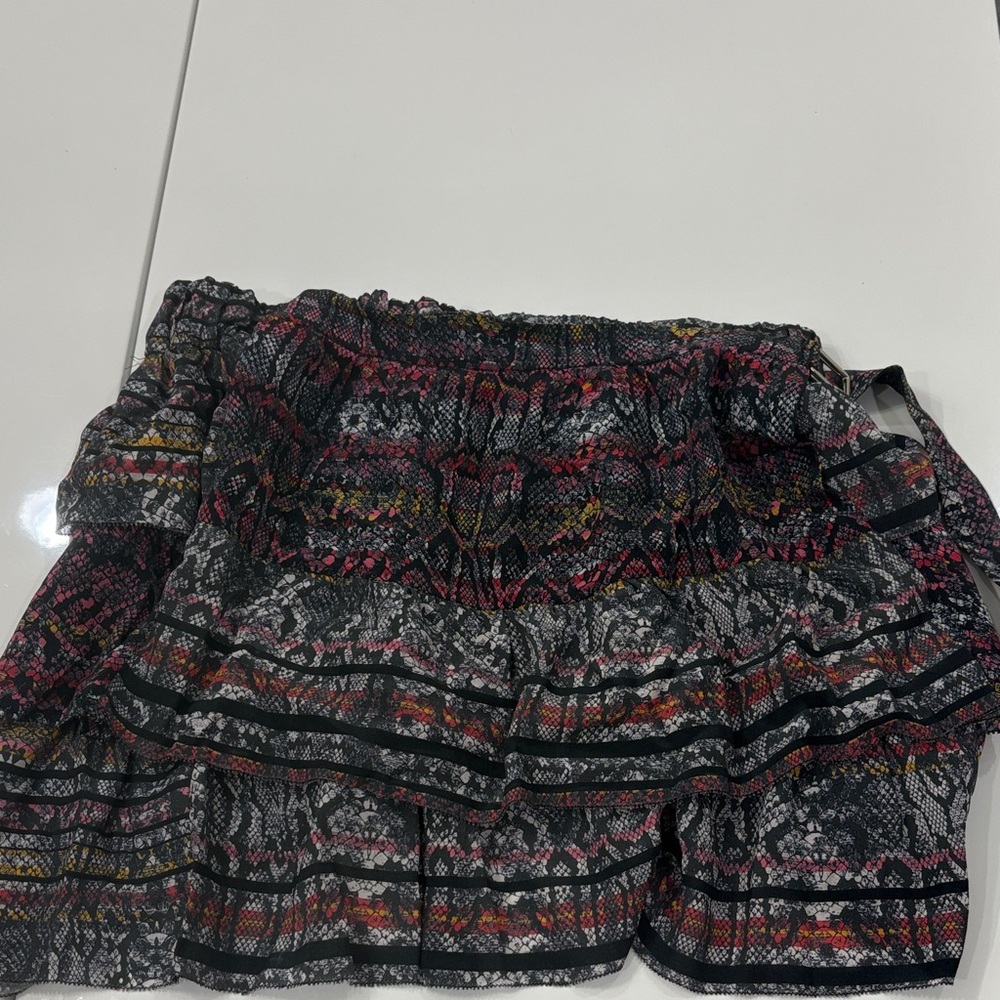 Iro Multicolor Patterned Mini Skirt - image 1